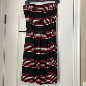 White House Black Market Strapless Dress with belt